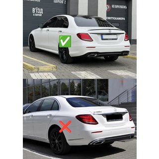 Bageste diffuser med udstødningstipper E63-Design Black (til AMG/AMG-Line 2016-2020) foto 2