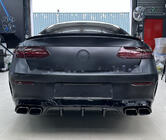 Mercedes E-klasse Coupé C238 2016–2024 Bageste diffuser Black med udstødningsender Black (AMG63 Design) foto 1