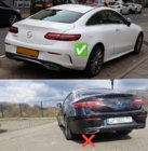 Mercedes E-klasse Coupé C238 2016–2024 Bageste diffuser Black med udstødningsender Black (AMG63 Design) foto 3