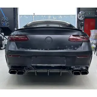 Bageste diffuser Black med udstødningsender Black (AMG63 Design)
