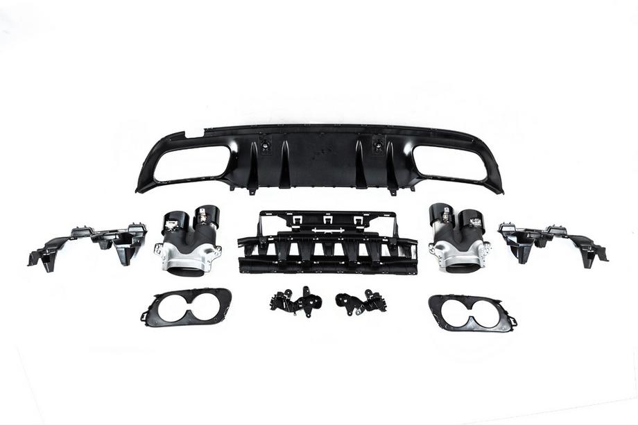 Mercedes C-klasse W205 2014–2021 Bagdiffuser med udstødningsender (Design C43) Foto 6