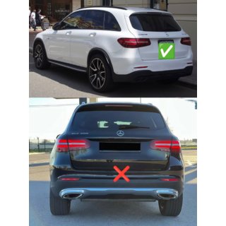 Bagdiffusor med udstødningsenderør, Black (AMG63 design) foto 3