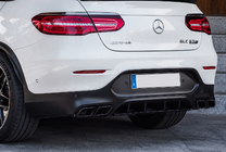 Mercedes GLC Coupé C253 2016–2023 Bagdiffuser med udstødningstips Black (AMG63 design) foto 2