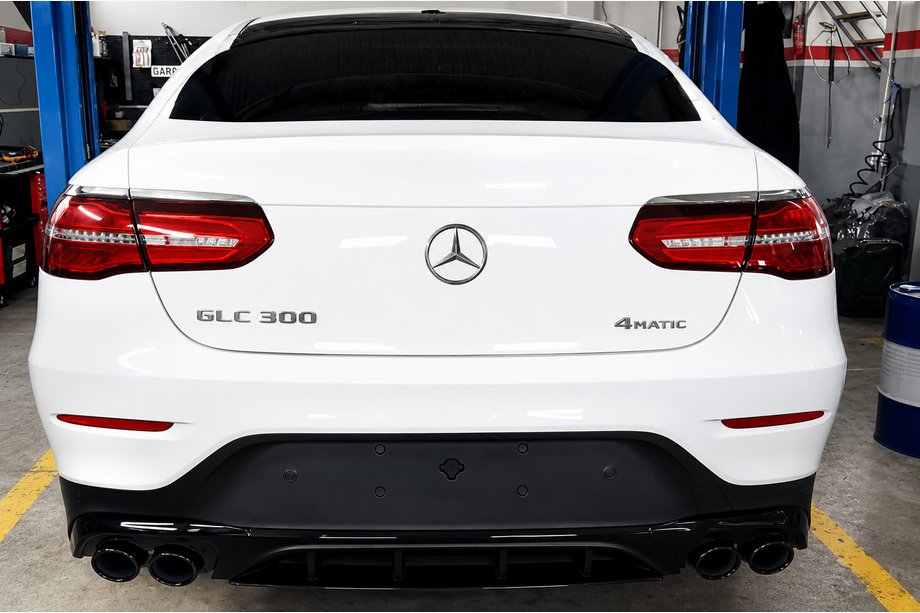 Mercedes GLC Coupé C253 2016–2023 Bageste diffuser med udstødningsender (AMG43-design) Foto 3