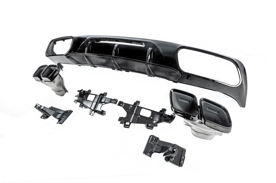 Mercedes CLS C218 2011–2018 Bageste diffuser med udstødningsenderør Black (2015-2018, GT63 Design) Foto 6