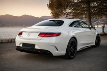 Mercedes S-class C217 Coupé 2014–2020 Bageste diffuser med udstødningsenderør Black (2018-2020) foto 3