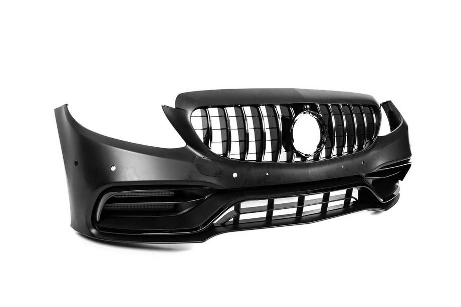 Mercedes C-klasse W205 2014–2021 Frontkofanger komplet (AMG C63-designs 2018-2021) Foto 5