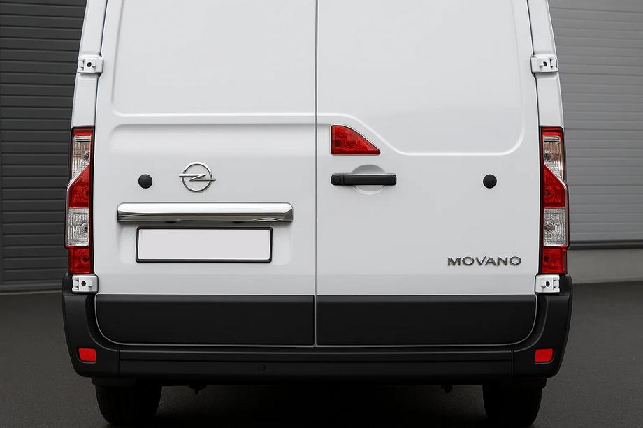 Opel Movano 2021– Kromliste over nummerplade (rustfrit stål) Image