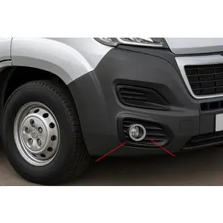 Kromrammer til tågelygter (4 stk., rustfrit stål) Opel Movano 2021– foto 1