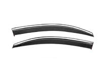 Volkswagen Caddy 2004–2010 Vindafvisere til vinduer med kromliste Niken Luxury (2 stk) foto 2
