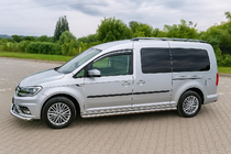 Volkswagen Caddy 2010–2015 Vindafvisere til vinduer med kromliste Niken Luxury (2 stk) foto 5
