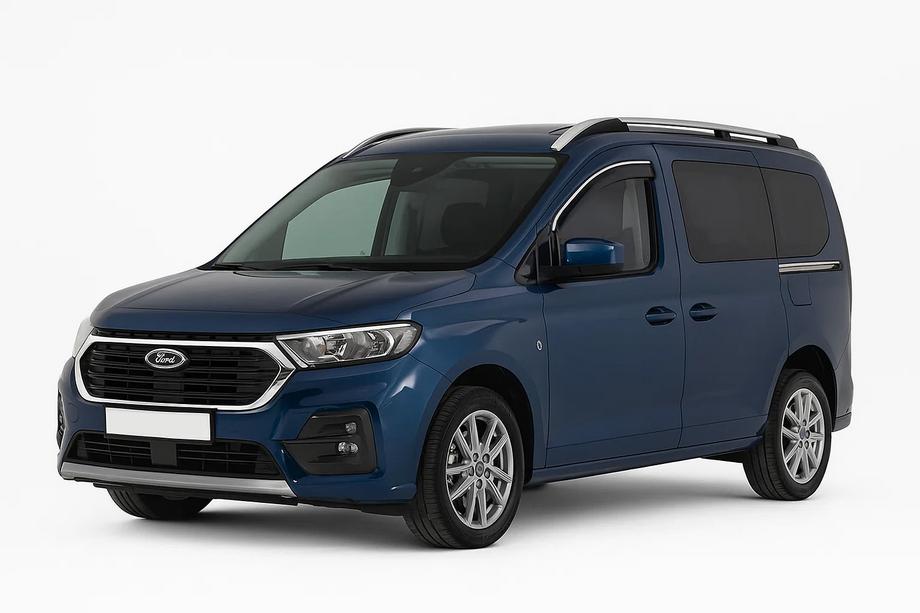 Ford Connect 2021– Vindafvisere til vinduer med kromliste Niken Luxury (2 stk) Foto 1