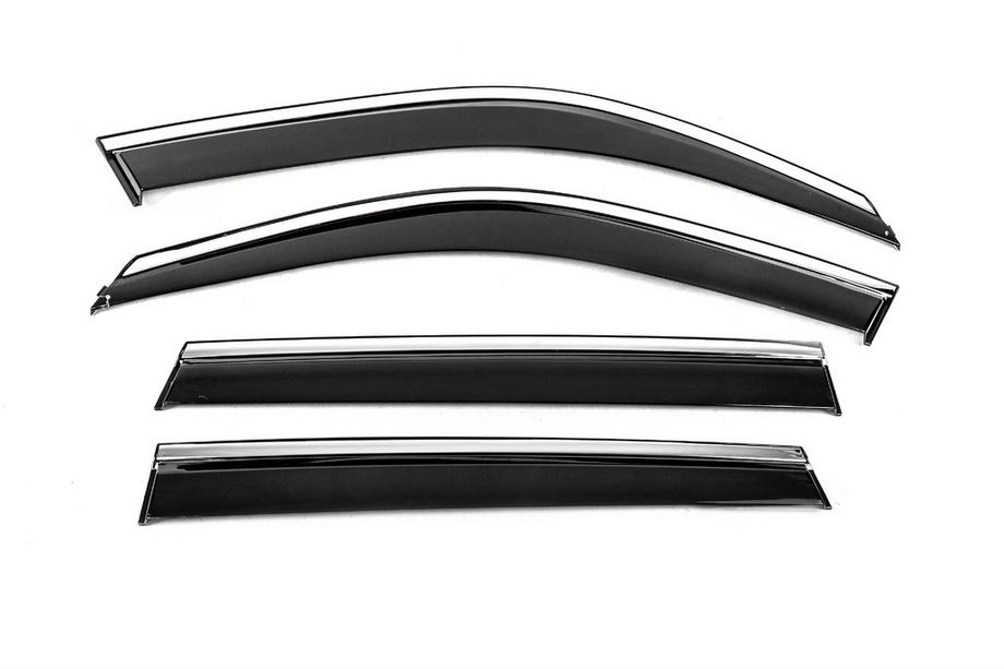 BMW X5 F15 2013–2018 Vindafvisere med kromliste Niken Luxury (4 stk) Image
