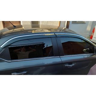 Vindafvisere med kromliste Niken Luxury (4 stk) Citroen C-Elysee 2013–2022 foto 3