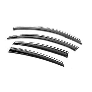 Vindafvisere med kromliste Niken Luxury (4 stk) Honda Civic Sedan X 2016–2021 foto 2