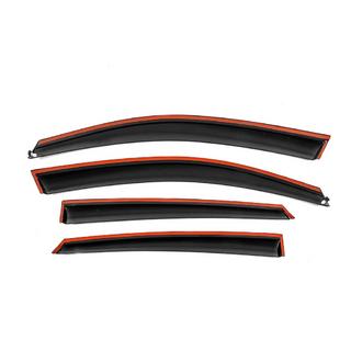 Vindafvisere med kromliste Niken Luxury (4 stk) Honda Civic Sedan X 2016–2021 foto 3