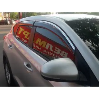 Vindafvisere med kromliste Niken Luxury (4 stk)