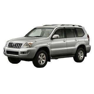 Vindafvisere med kromliste Niken Luxury (4 stk) Toyota Land Cruiser Prado 120 2002–2009 foto 1