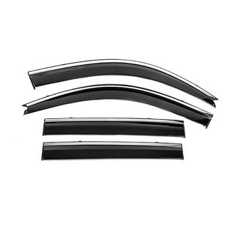 Vindafvisere med kromliste Niken Luxury (4 stk) Toyota Land Cruiser Prado 120 2002–2009 foto 2
