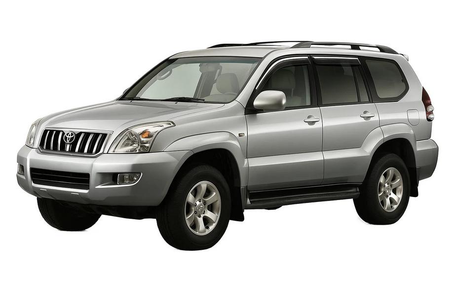 Toyota Land Cruiser Prado 120 2002–2009 Vindafvisere med kromliste Niken Luxury (4 stk) Image