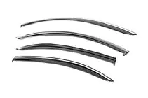 Mercedes S-Klasse W221 2005–2013 Vindafvisere til sideruder med kromliste Niken Luxury (Long, 4 stk.) foto 2