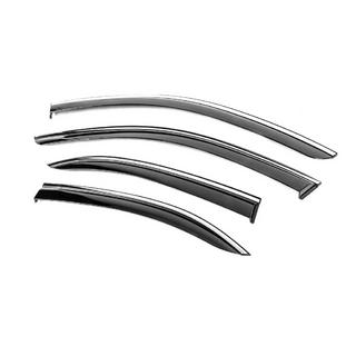 Vindafvisere med kromliste Niken Luxury (SD, 4 stk) Mercedes C-class W204 2007–2015 foto 2