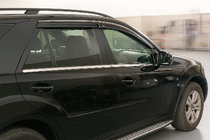 Mercedes ML W164 2005–2011 Vindafvisere med kromliste Niken Luxury (4 stk) foto 3