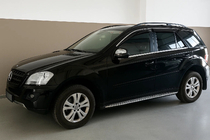 Mercedes ML W164 2005–2011 Vindafvisere med kromliste Niken Luxury (4 stk) foto 4