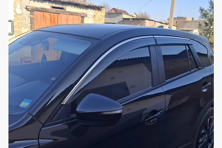 Mazda CX-5 2012–2017 Vindafvisere med kromliste Niken Luxury (4 stk) Image