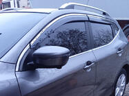 Nissan Qashqai 2014–2021 Vindafvisere med kromliste Niken Luxury (4 stk) foto 1