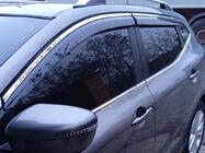 Nissan Qashqai 2014–2021 Vindafvisere med kromliste Niken Luxury (4 stk) foto 4