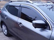 Nissan Qashqai 2014–2021 Vindafvisere med kromliste Niken Luxury (4 stk) foto 3