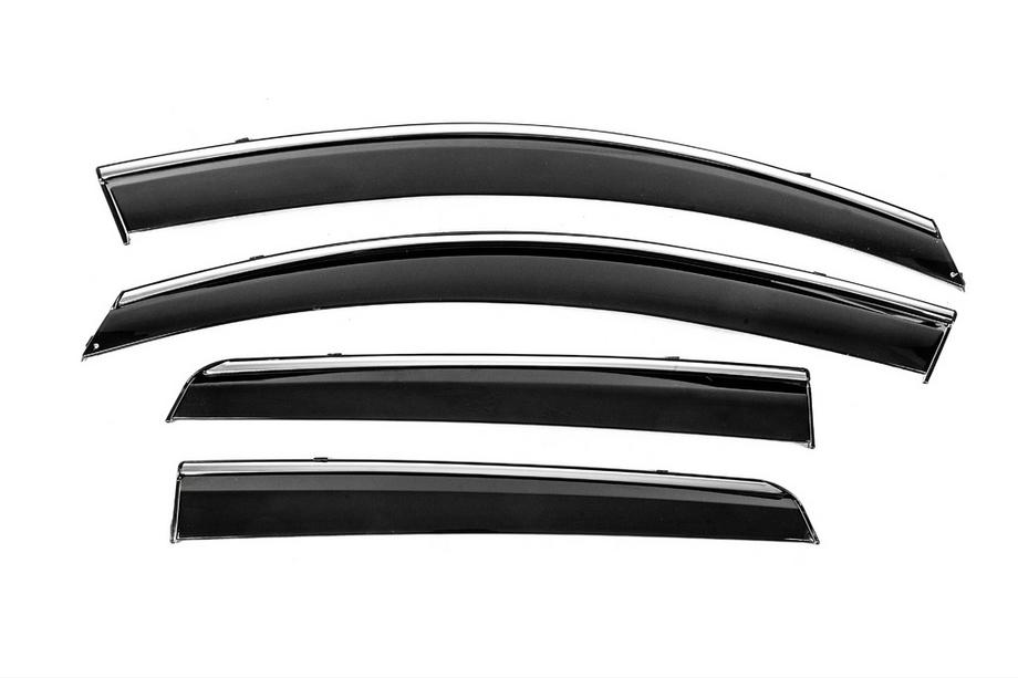Nissan Qashqai 2007–2010 Vindafvisere med kromliste Niken Luxury (4 stk) Image