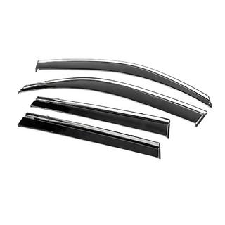 Vindafvisere med kromliste Niken Luxury (4 stk) Nissan X-trail T31 2007–2014 foto 2