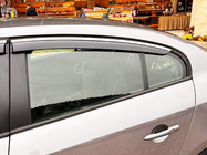 Renault Fluence 2009–2016 Vindafvisere med kromliste Niken Luxury (4 stk) foto 4