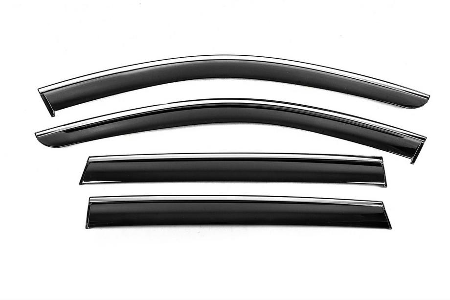 Subaru Outback 2009–2014 Vindafvisere med kromliste Niken Luxury (4 stk) Image