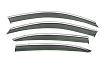 Skoda Octavia II A5 2006–2010 Vindafvisere med kromliste Niken Luxury (LiftBack, 4 stk) foto 1