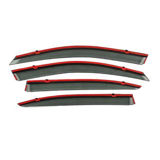 Vindafvisere med kromliste Niken Luxury (LiftBack, 4 stk) Skoda Octavia II A5 2006–2010 foto 4