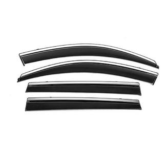 Vindafvisere med kromliste Niken Luxury (4 stk, Long) Toyota Rav 4 2006–2013 foto 1