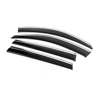 Vindafvisere med kromliste Niken Luxury (4 stk, Long) Toyota Rav 4 2006–2013 foto 2