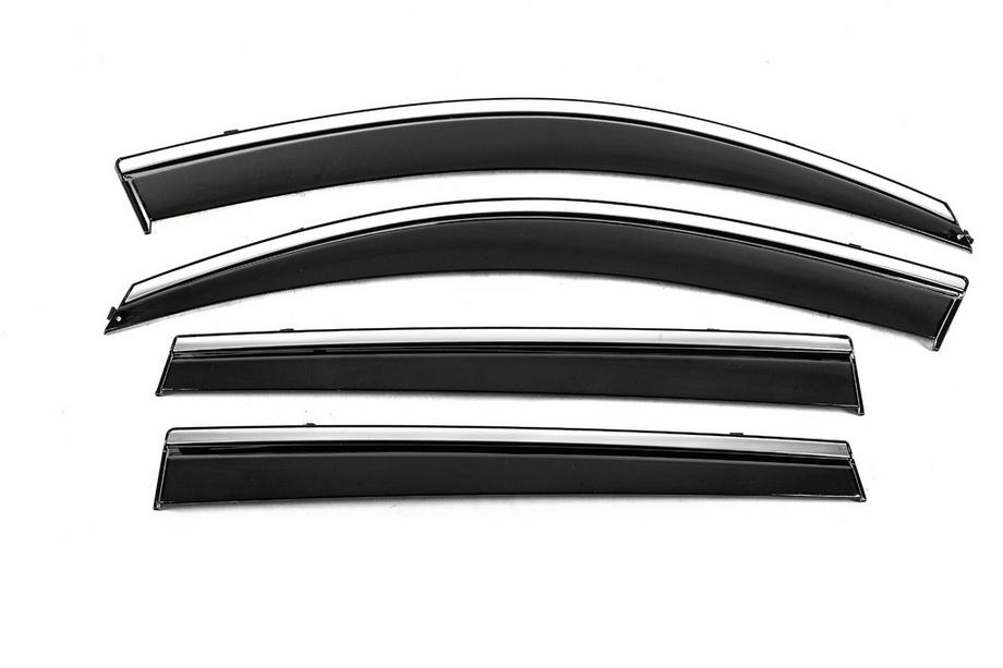 Toyota Rav 4 2006–2013 Vindafvisere med kromliste Niken Luxury (4 stk, Long) Image