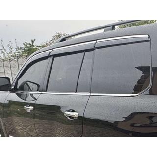 Vindafvisere til sideruder med kromliste Niken Luxury (2008-2015, 6 stk) Lexus LX570/450d 2008–2022 foto 3
