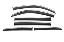 Toyota Land Cruiser 200 2007–2021 Vindafvisere med kromliste Niken Luxury (6 stk) foto 2