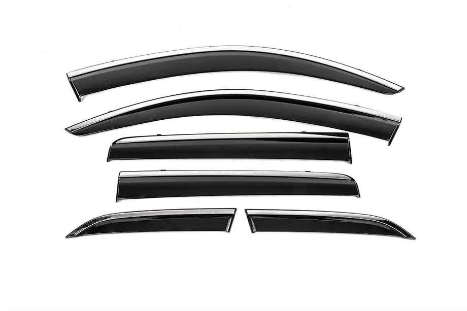 Mitsubishi Outlander 2012–2021 Vindafvisere med kromliste Niken Luxury (6 stk) Image