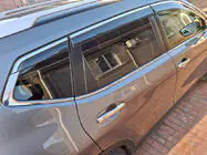 Nissan X-trail T32/Rogue 2014–2021 Vindafvisere med kromliste Niken Luxury (6 stk) foto 2