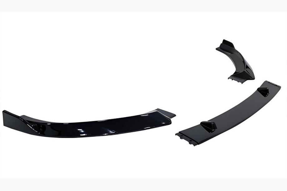 Audi A3 2012–2020 Front læbespoiler DPT V-1 (blank sort, 3 dele) Image