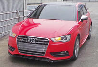 Audi A3 2012–2020 Forreste frontlip-splitter DPT V-3 (Sedan/HB, blank sort) foto 3