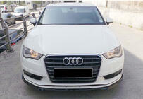 Audi A3 2012–2020 Forreste frontlip-splitter DPT V-3 (Sedan/HB, blank sort) foto 4
