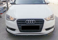 Audi A3 2012–2020 Forreste frontlip-splitter DPT V-3 (Sedan/HB, blank sort) foto 6