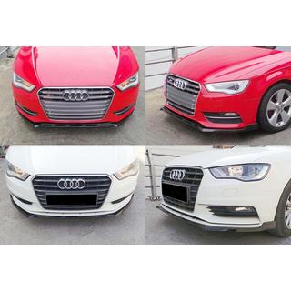 Forreste frontlip-splitter DPT V-3 (Sedan/HB, blank sort) Audi A3 2012–2020 foto 1